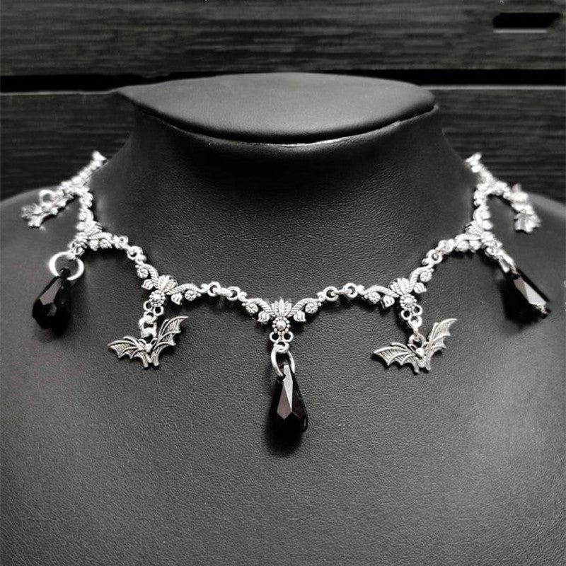 Gothic Bat Necklace Punk Jewelry