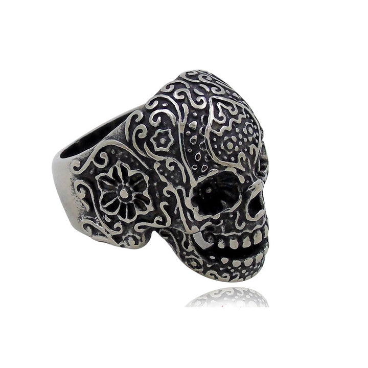 A Hip Hop Skull Ring Trendy Men's Personality Ring Punk by Maramalive™.