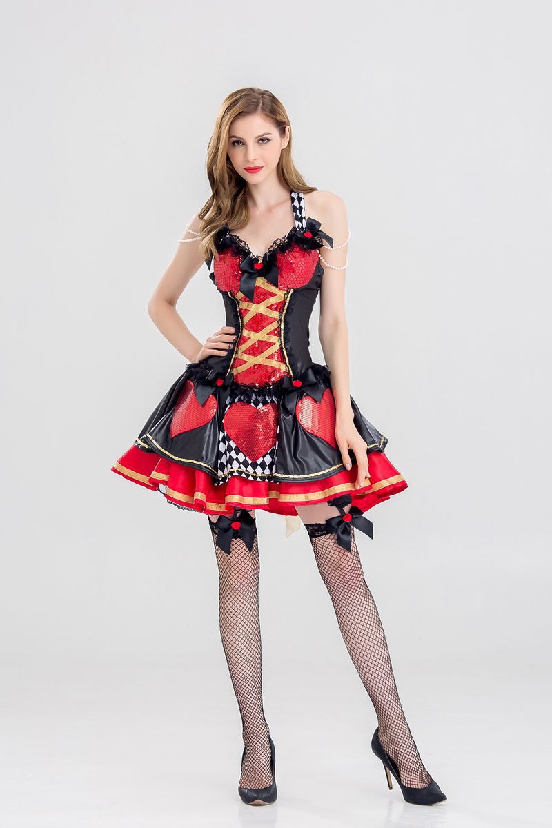 A woman is posing in a Maramalive™ Halloween Costume Princess Role Game Uniform.