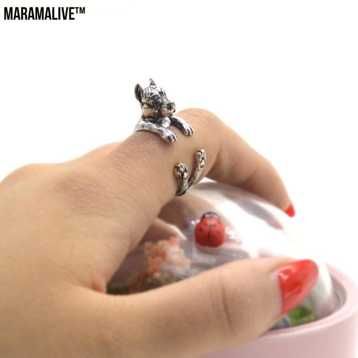 Adjustable Cute Dog Fashion Animal Ring