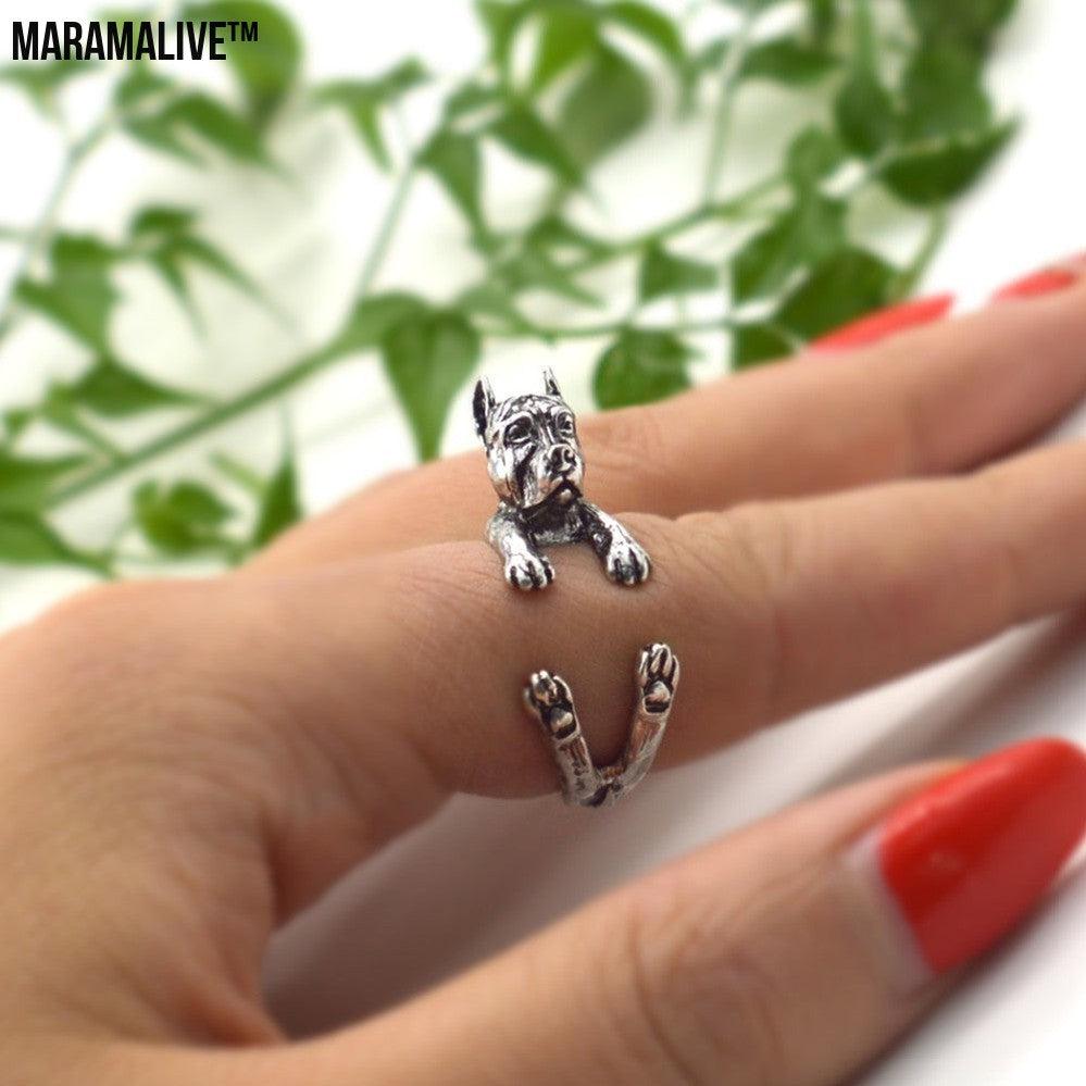 Adjustable Cute Dog Fashion Animal Ring