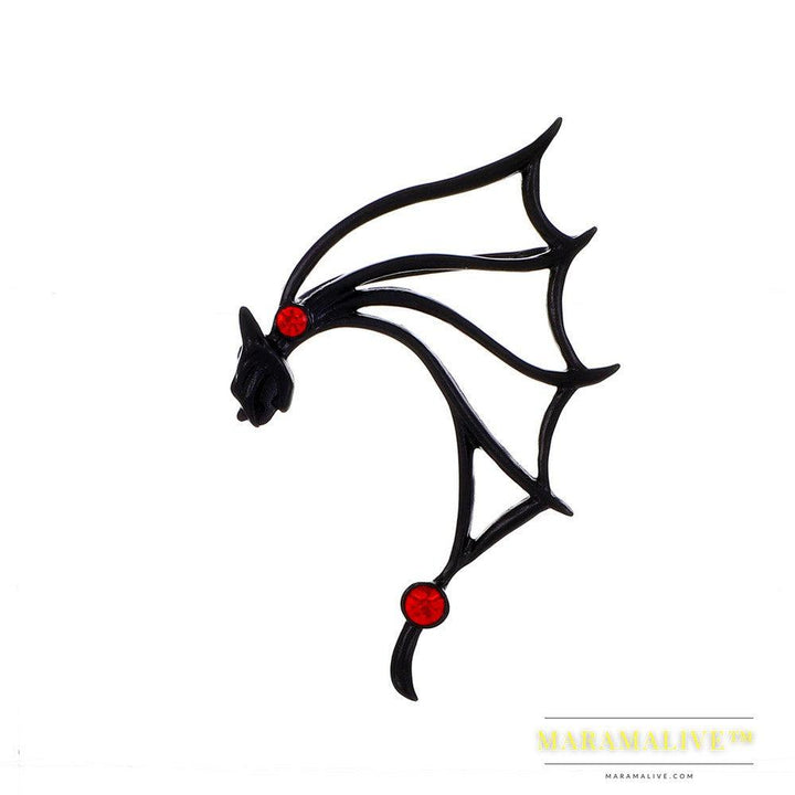 Alloy Flying Dragon Earrings Goth Punk Personality Without Holes