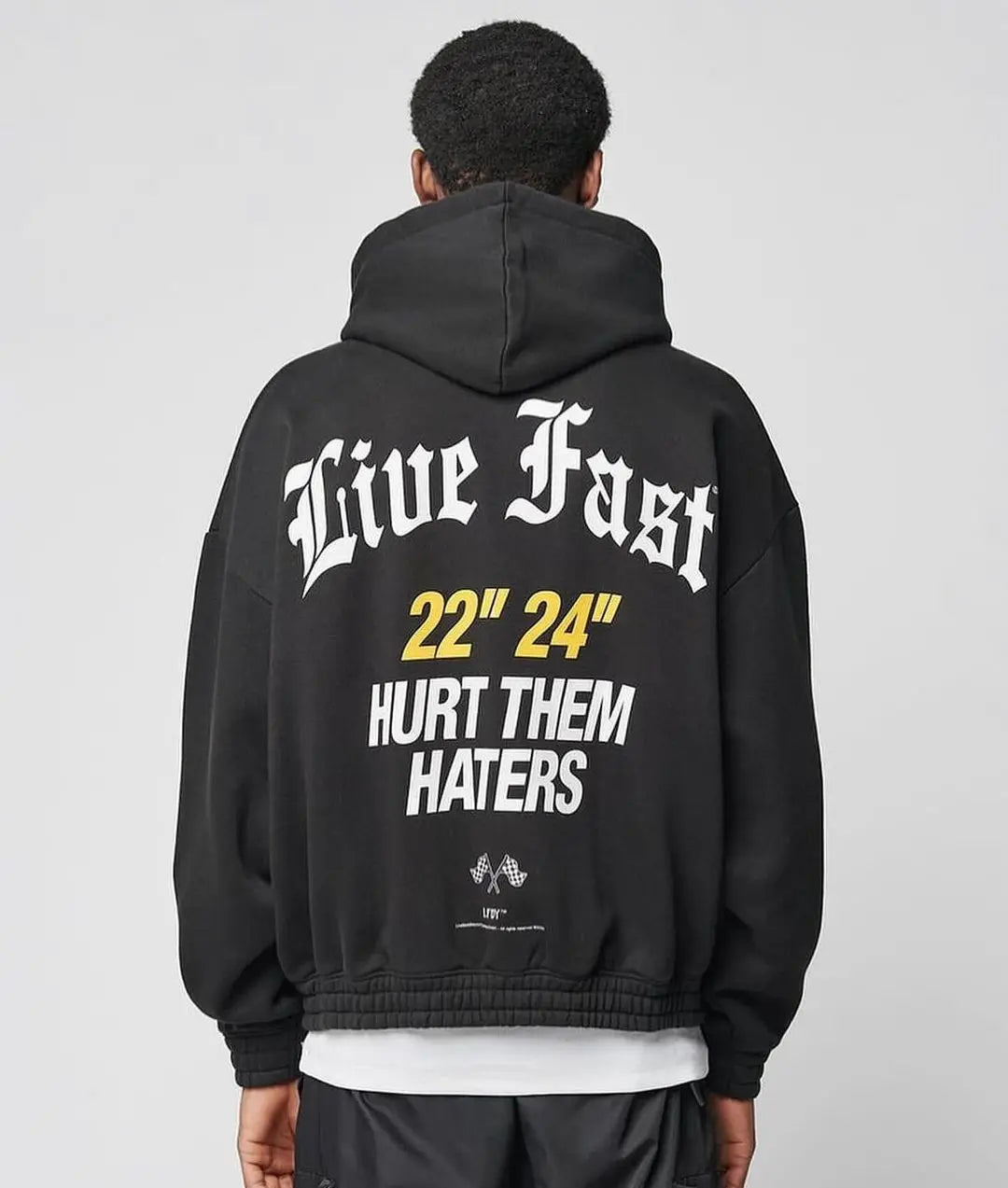 American Retro Letter Print: Oversized Punk Zipper Hoodie - Harajuku Hip-hop Style Casual Loose Jacket