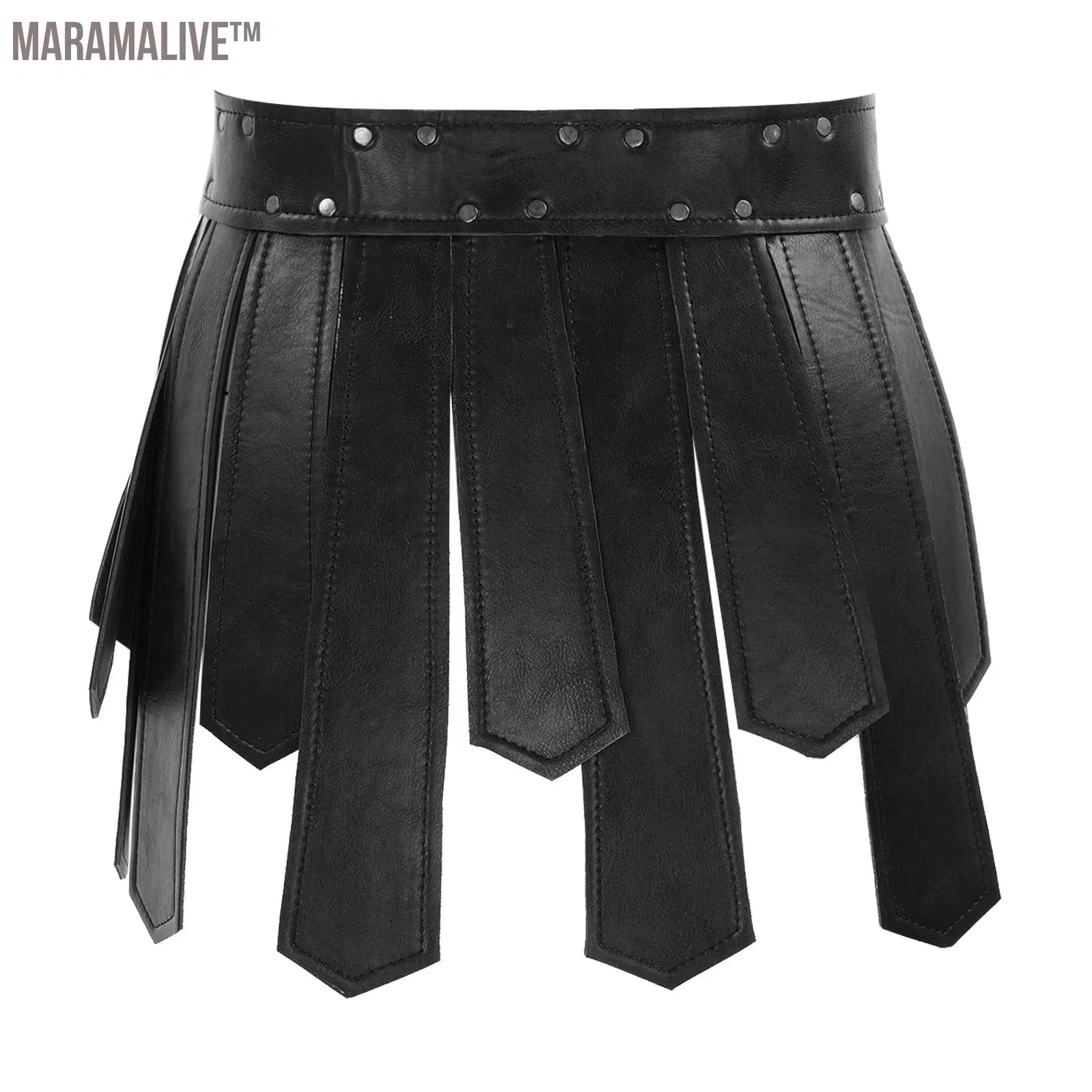 Ancient Greek Roman Gladiator Gothic Steampunk Belt Skirt Adult Men Halloween Carnival Party Cosplay Roman Solider Costume