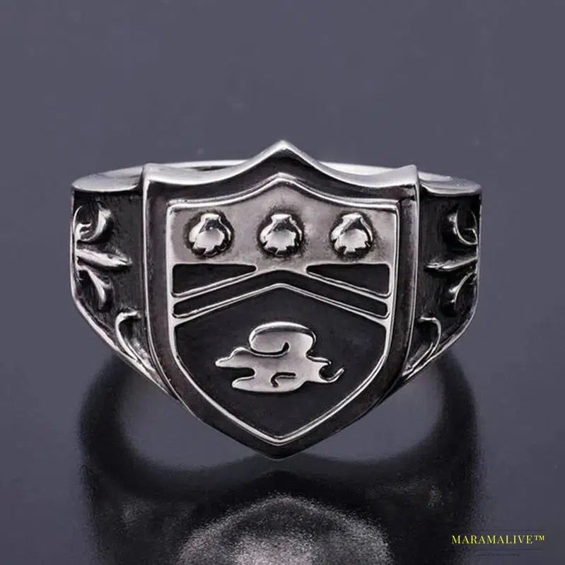 Anime HITMAN REBORN! Vongola Famiglia Pengo Column Ring - Unisex Retro Gothic Cosplay Jewelry