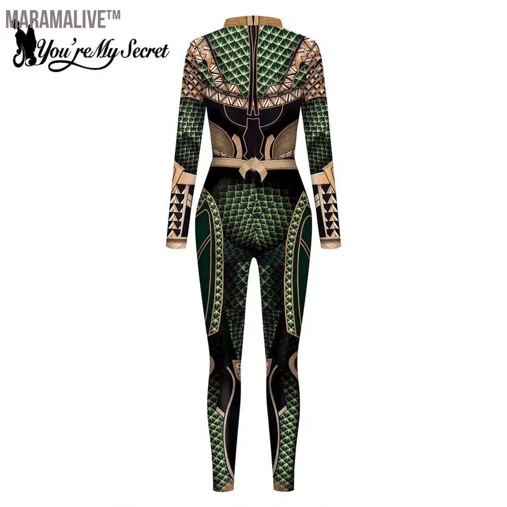 Anime Movie Superhero Cosplay Costume Unisex Printing Jumpsuit Long Sleeves Bodysuits Outfits For Women