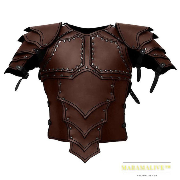 Anime Real-life Costume Samurai Armor COSPLAY Synthetic Leather Men's Clothing