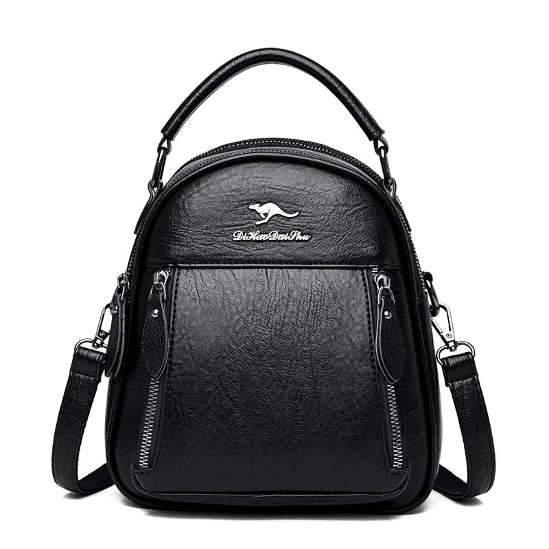 Bagpack Women Leather Backpack Designer Shoulder Bags For Women 2024 Back Pack School Bags For Teenage Girls Mochila Feminina