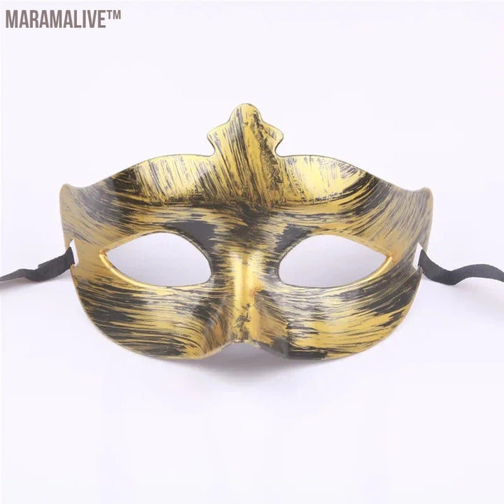 Black Gold Skull Metal Mask Halloween Rhinestone Half Face Venetian Masquerade Men White Women Skull Filigree Party Mask