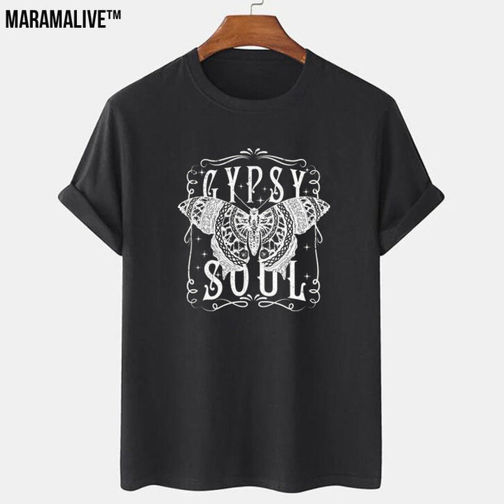 Bohemian Gypsy Soul Tee - Butterfly Loose T-shirt