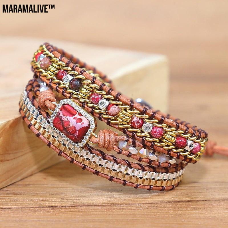 Bohemian Rhapsody Bracelet : Vintage Weave Multi-layer Bohemian Bracelet