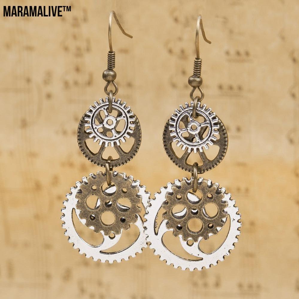 Bronze Steampunk Earrings