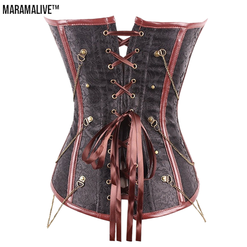 Brown Gothic Corset Court - Brown Corset Fashion