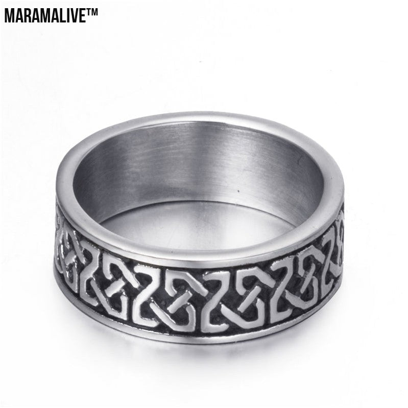 Celtic Silver Punk Ring