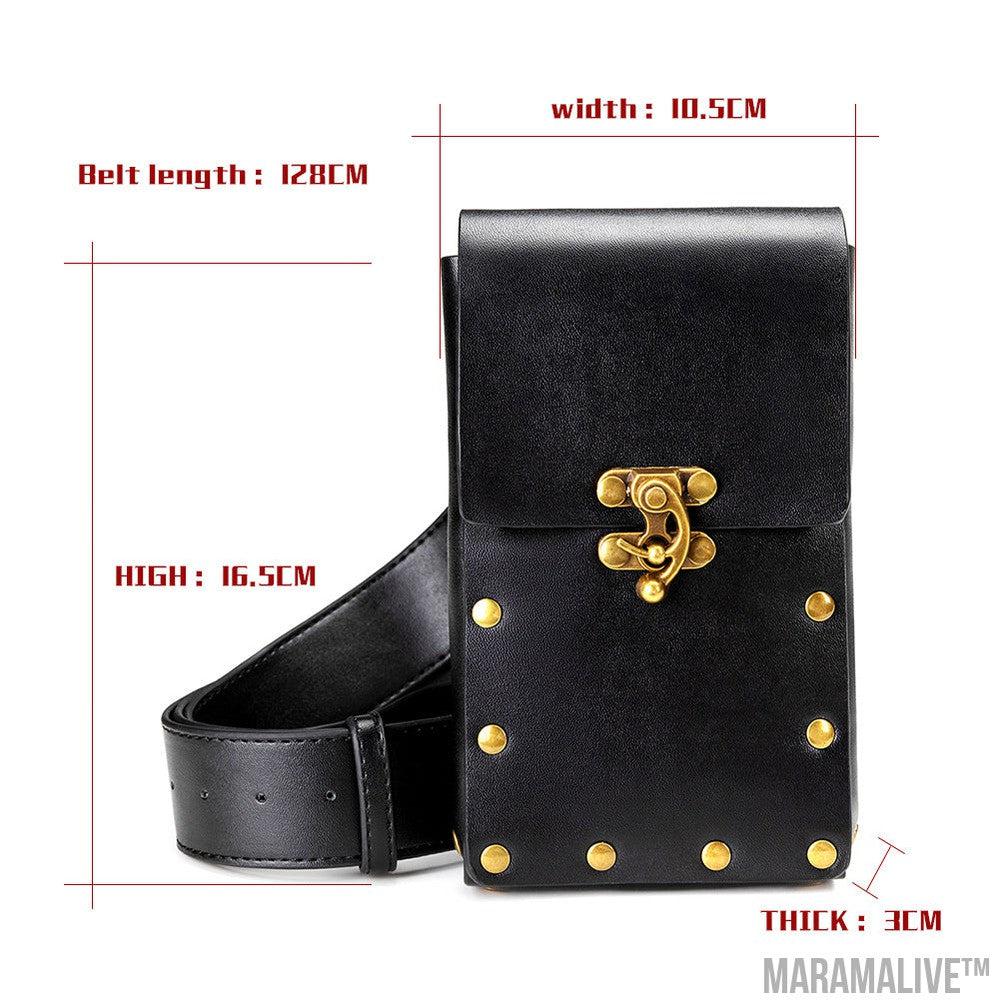 Chain Bag Female Small Bag Steampunk Retro Locomotive Bag Lady Shoulder Messenger Bag Female Waist