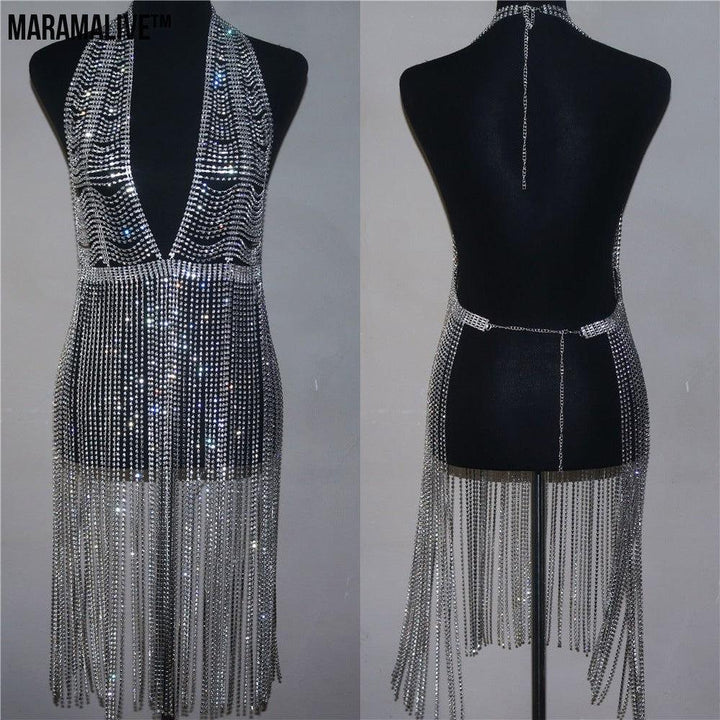 Chain Fringe Dress