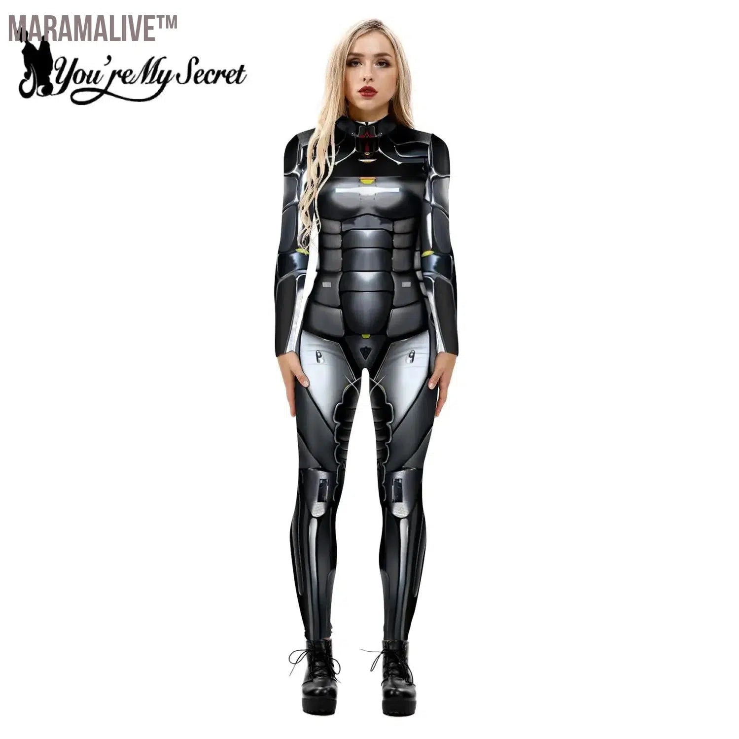 Cosplay Costume New Design Robot Punk Jumpsuit punk Zentai Halloween Bodysuit Adult Carnival Clothing