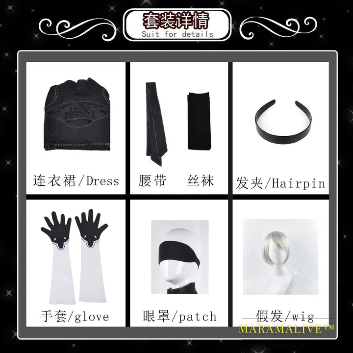 Cosplay Costume Yorha 2B sexy Outfit Games Women Role Play Costumes Girls Halloween Party Fancy Dress