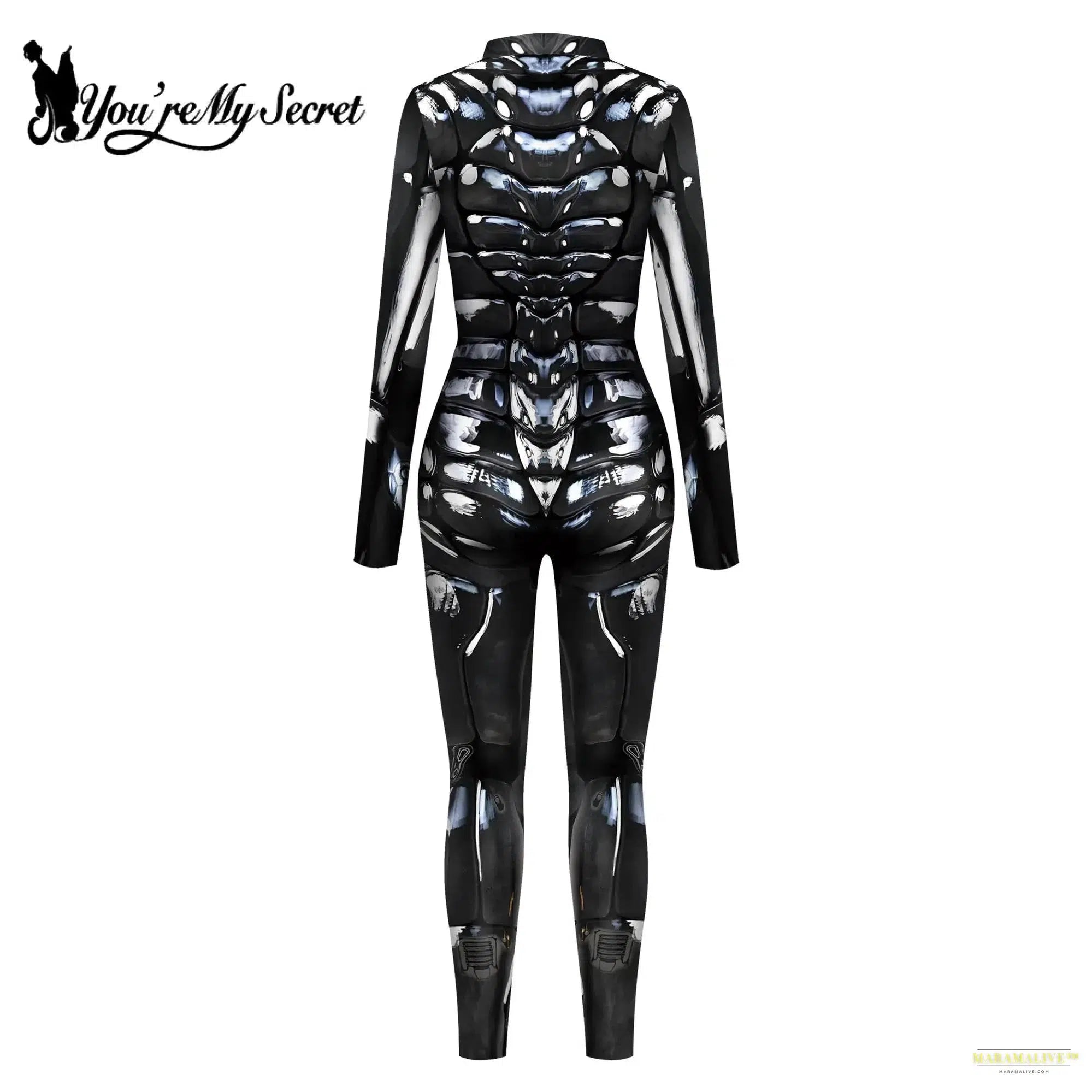 Cosplay Punk Robot Future Technology Women Jumpsuits Colorful Texture Print Bodysuit Costume Halloween Outfit