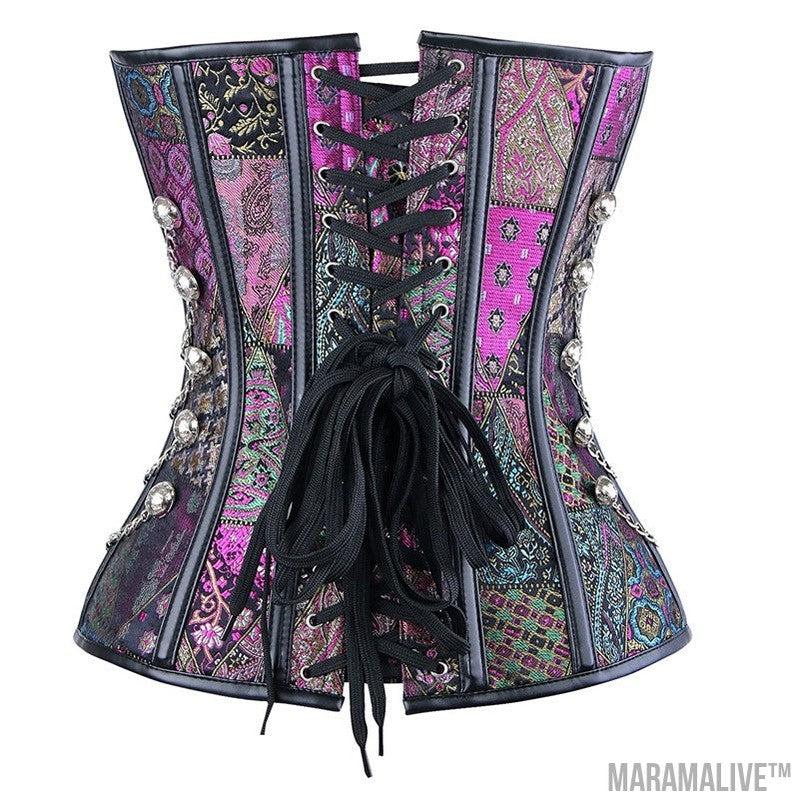 Court Corset Steel Rib Punk Corset