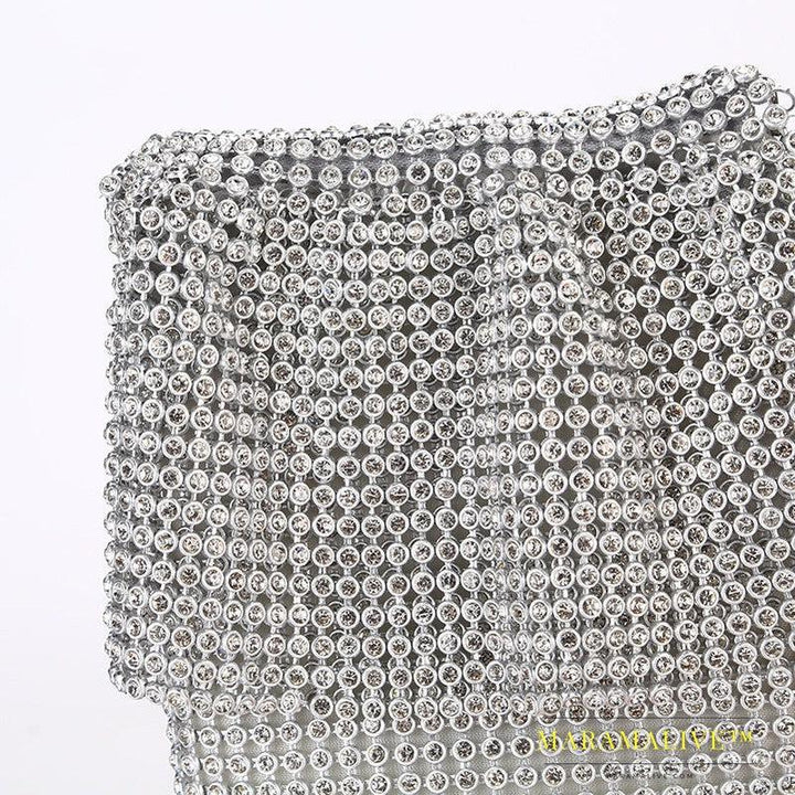 Creative Rhinestone Clutch Vertical Style Ladies