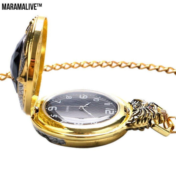 Creative golden dragon pocket watch