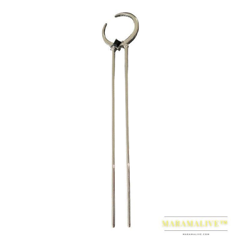 Crescent Metal U-shaped Hair Pin Simple Modern