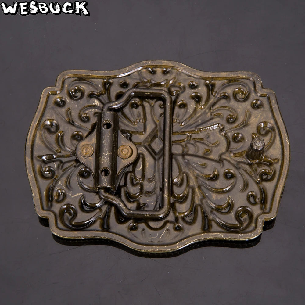 Crossing Skull Belt Buckles – Unusual Metal Buckles for Trendy Cowboys & Cowgirls