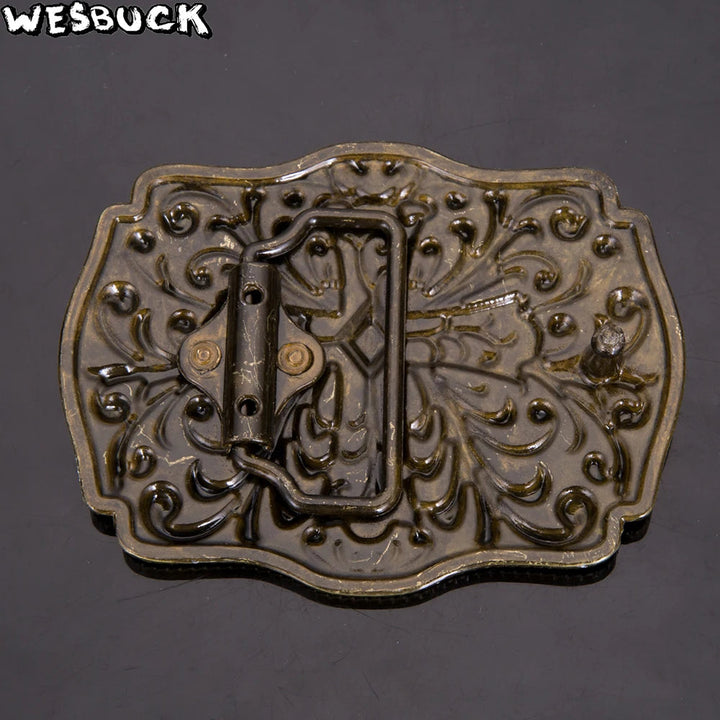 Crossing Skull Belt Buckles – Unusual Metal Buckles for Trendy Cowboys & Cowgirls