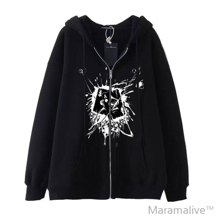 Dark Gothic Skull Sweatshirt: Unique Design for Edgy Look