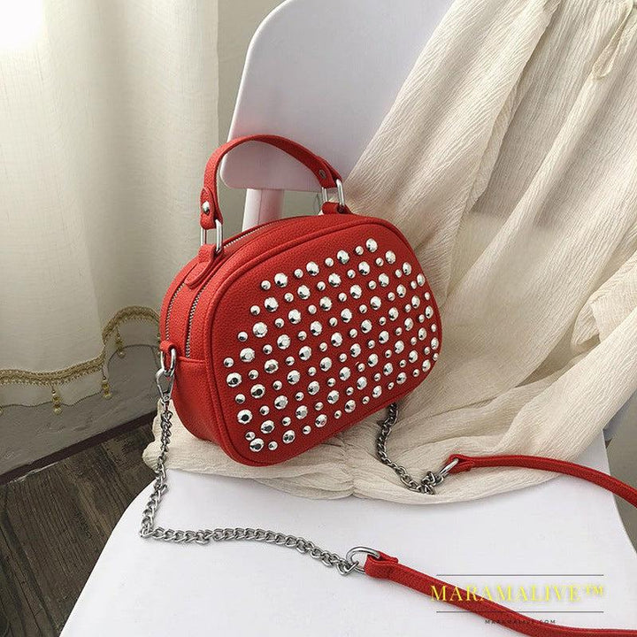 Diamond-Studded Women's Trend Chain Shoulder Bag