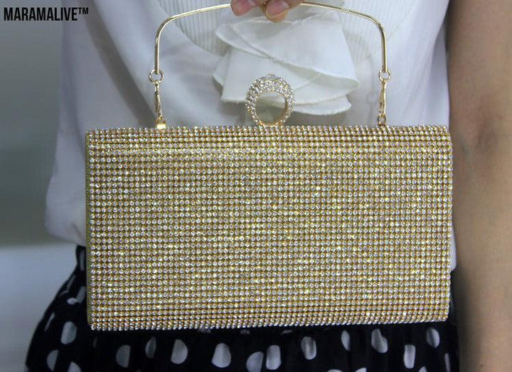 Diamond-encrusted Lady Spot Hand Bag Diamond