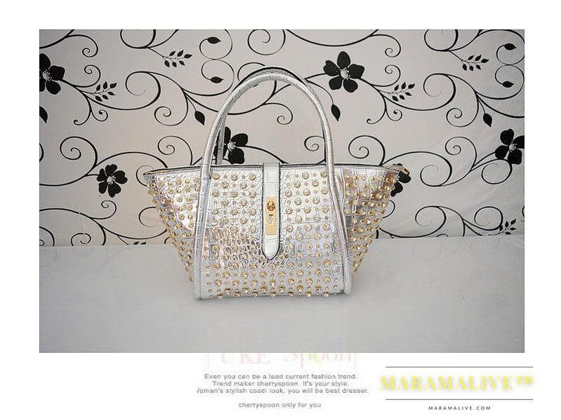 Diamond-studded Dumpling Bag Shoulder Messenger Lady Bag