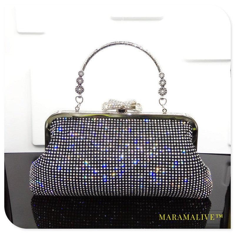 Diamond-studded Evening Bag Bridal Dress