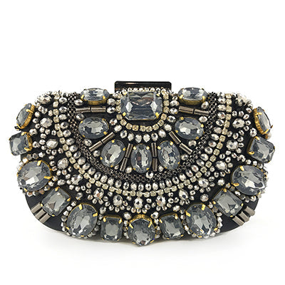 Diamond-studded ladies banquet evening bag