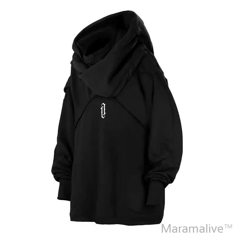 Double Neckline Hoodie Streetwear: Double Hoodie Sweatshirt