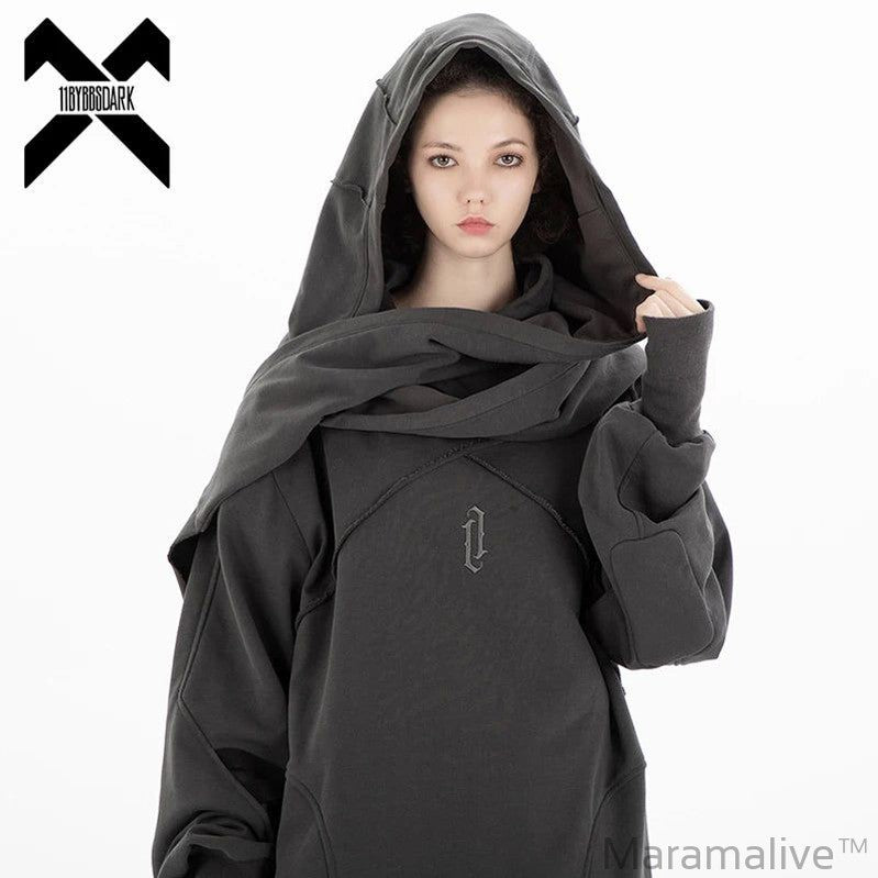 Double Neckline Hoodie Streetwear: Double Hoodie Sweatshirt