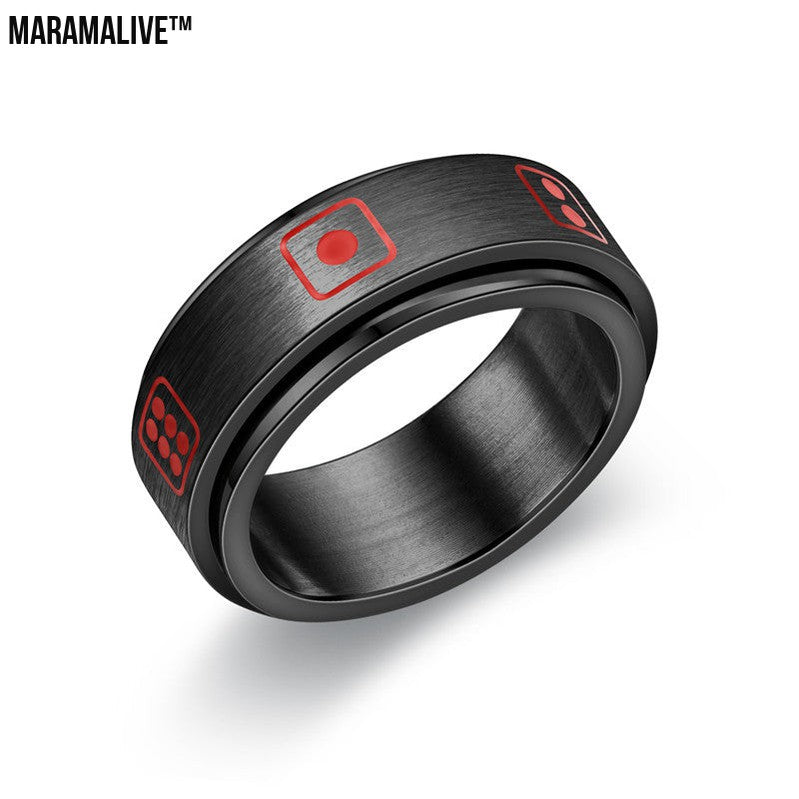 Double-layer Rotating Stainless Steel Ring