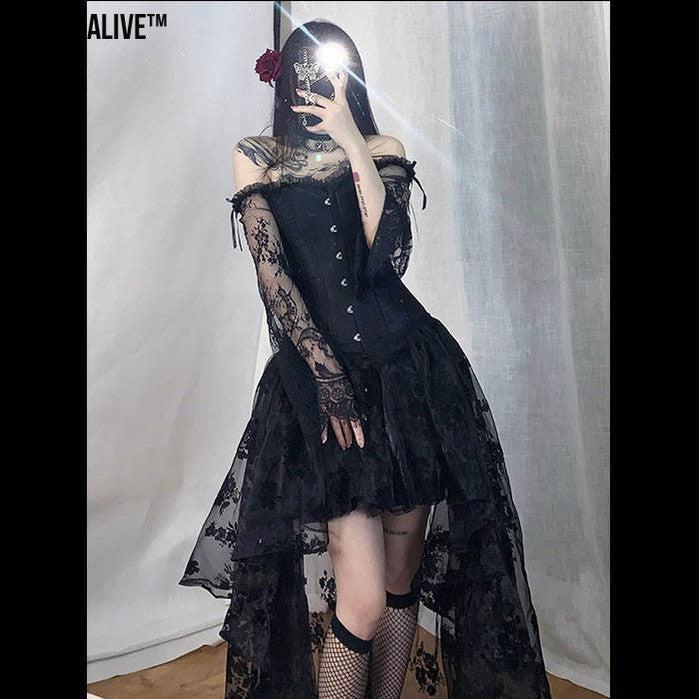 Dress to Rule the Dark Kingdom - Sinister Royalty Corset Gown