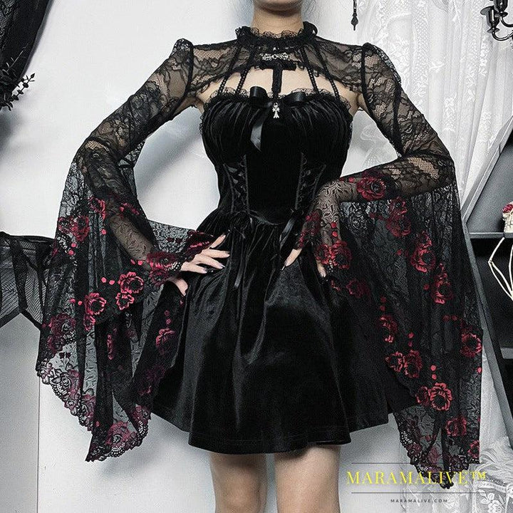 Edgy Gothic Blouse - Shop Dark Goth Style Top for Women