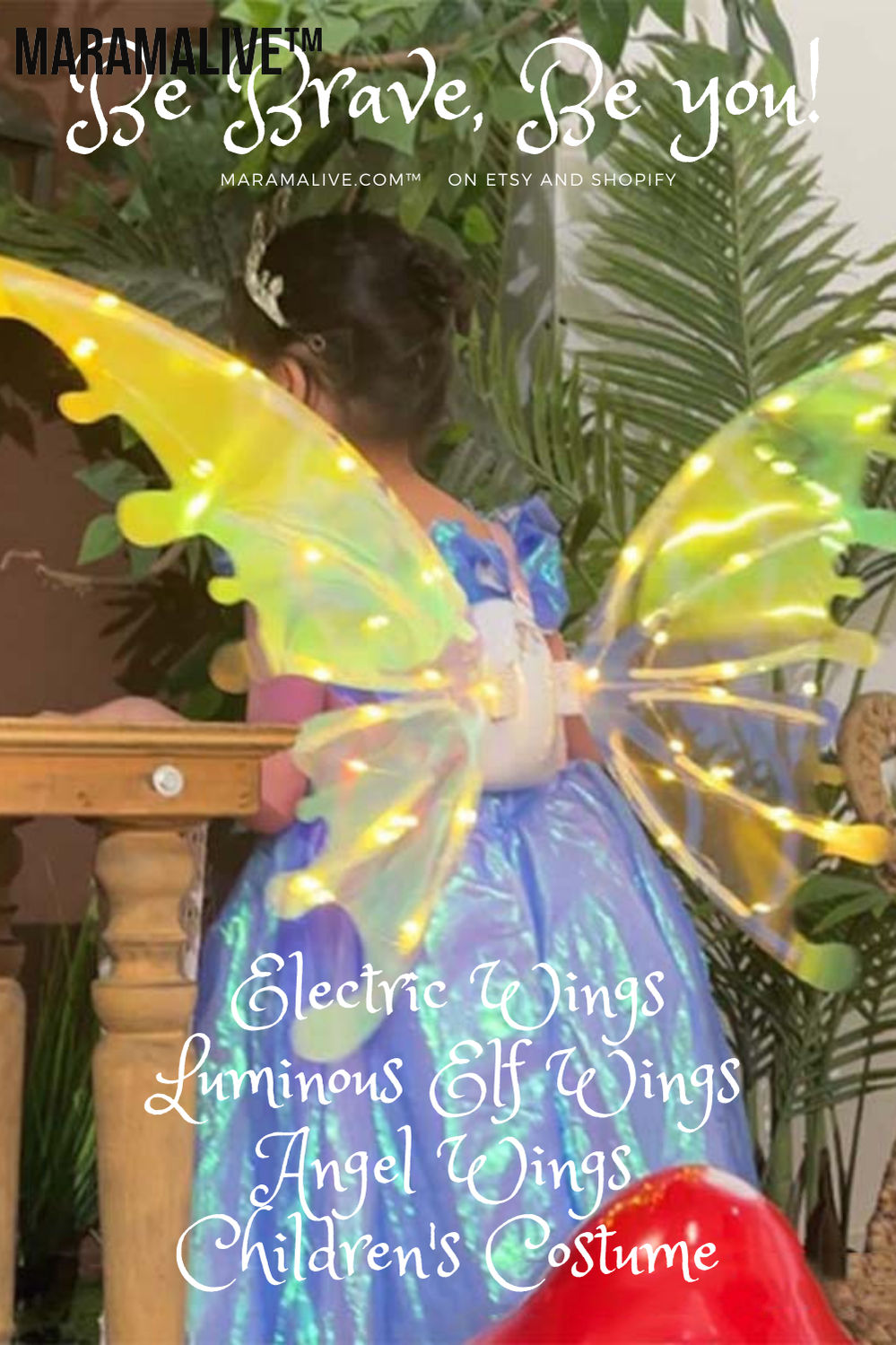 Electric Wings Luminous Elf Wings FARCENT Angel Wings Children's Outdoor Stage Props