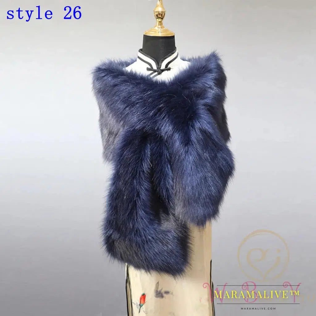 Elegant Faux Fur Capelet for Your Special Day