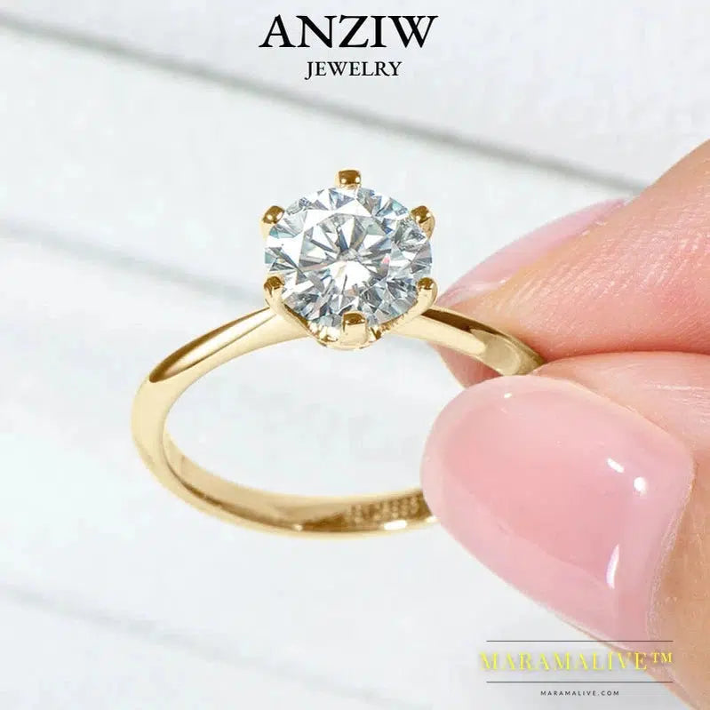 Elegant Moissanite Solitaire Engagement Rings Shop