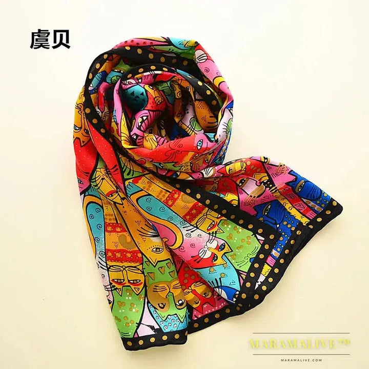 Elegant Printed Silk Scarf Gift Selections for Her