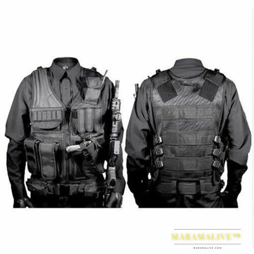 Equipped with tactical vest and vest