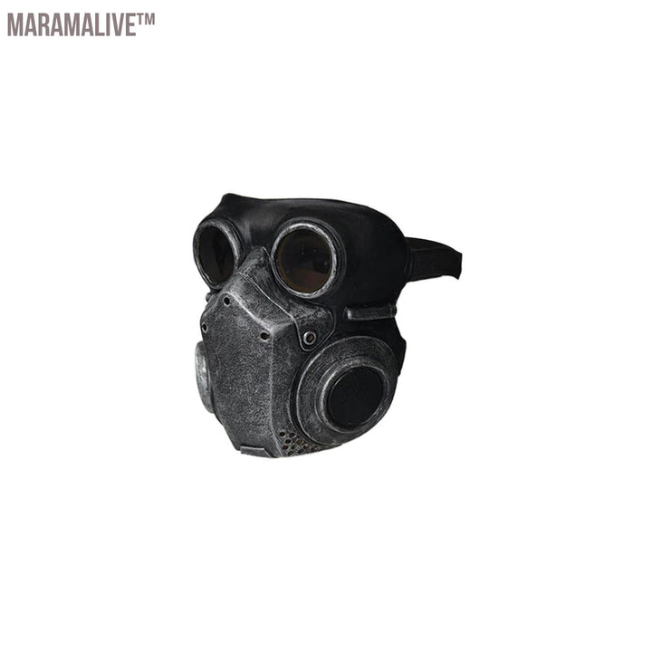 Eraspooky Medieval Steampunk Gas Mask Cosplay Unisex Latex Full Face Mask Halloween Costume Props