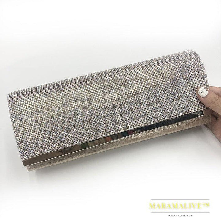 European And American Diamond-studded Full Diamond Banquet Clutch