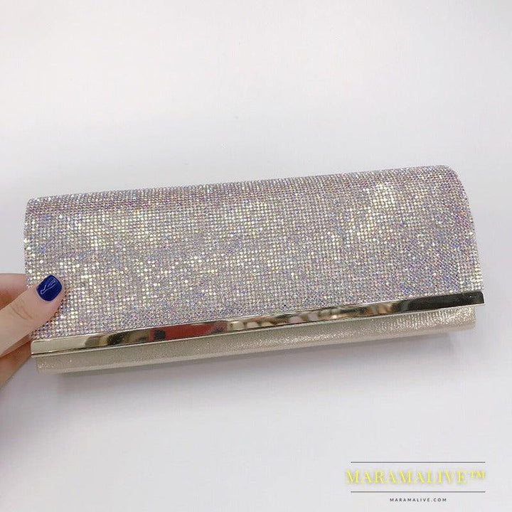 European And American Diamond-studded Full Diamond Banquet Clutch