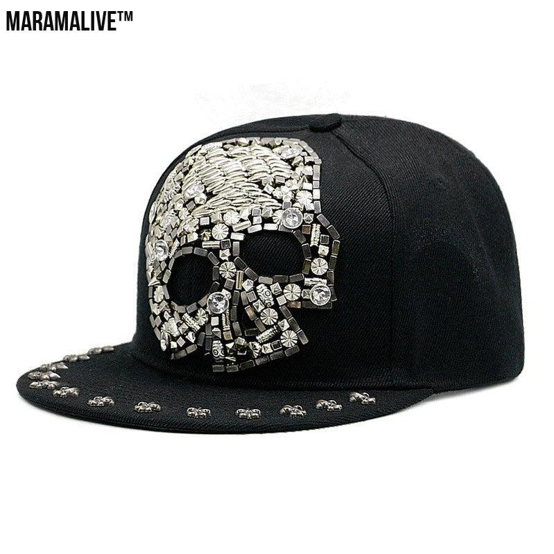 European And American Harajuku Style Hat Nail Cross Skull Rivet