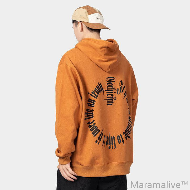 European Hip Hop Gothic Sweater Men's Hoodie